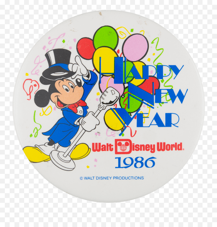 Disney Happy New Year Busy Beaver Button Museum Emoji,New Years Hat Png