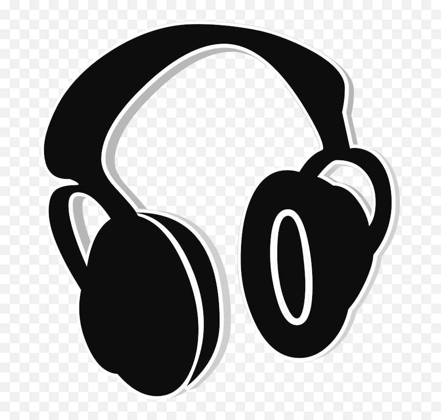 Headphones Icon - Openclipart Emoji,Headphones Silhouette Png