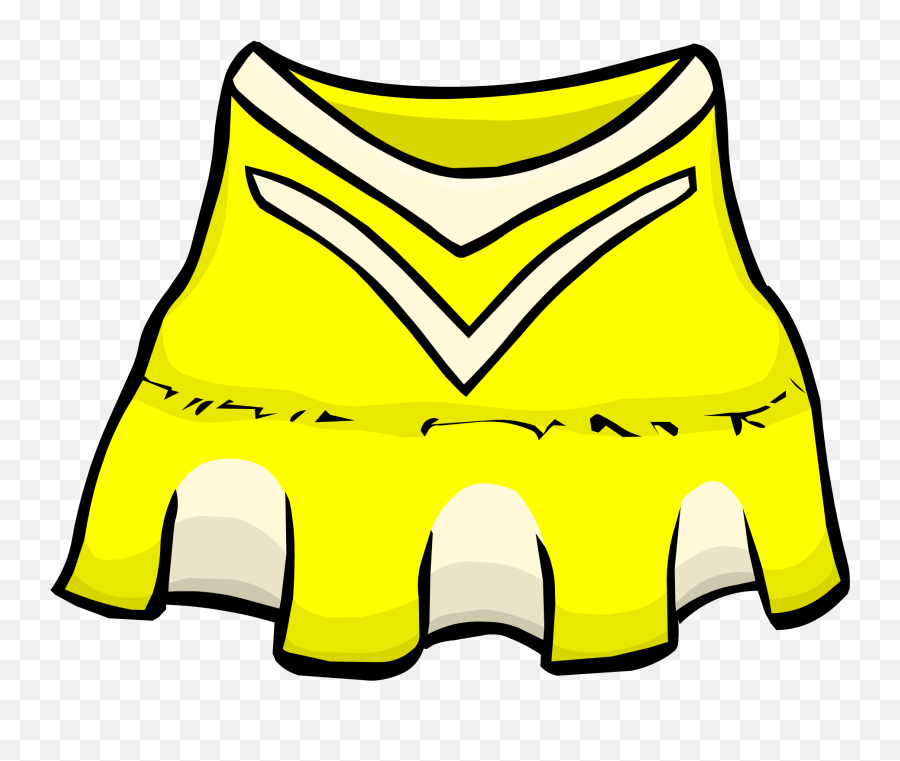 Yellow Cheerleader Outfit Club Penguin Rewritten Wiki Fandom Emoji,Cheerleader Png
