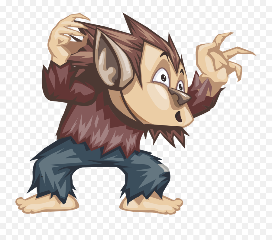 Werewolf Clip Art Emoji,Werewolf Clipart