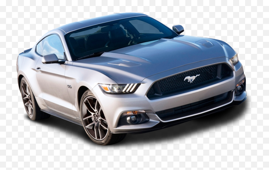 Ford Mustang Silver Car Png Image - Ford Mustang 2015 Png Emoji,Car Transparent Background