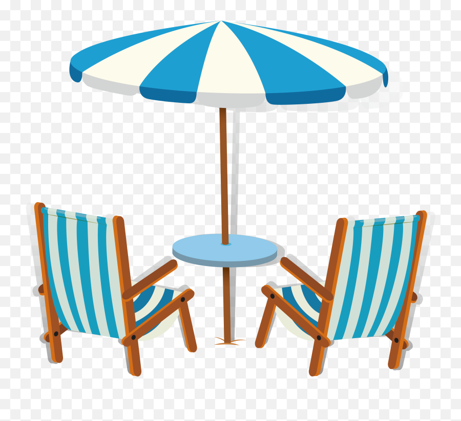 Umbrella Clipart Png - Beach Chairs Clipart Emoji,Beach Umbrella Clipart