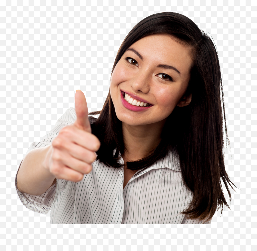 Women Pointing Thumbs Up Png Image - Transparent Girl Thumbs Up Emoji,Thumbs Up Png