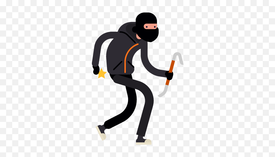 Burglar Clipart Transparent Burglar - Robber Png Emoji,Thief Clipart