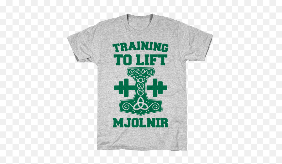 Training To Lift Mjolnir Mens T - Shirt Mjolnir Shirt Full Short Sleeve Emoji,Mjolnir Png