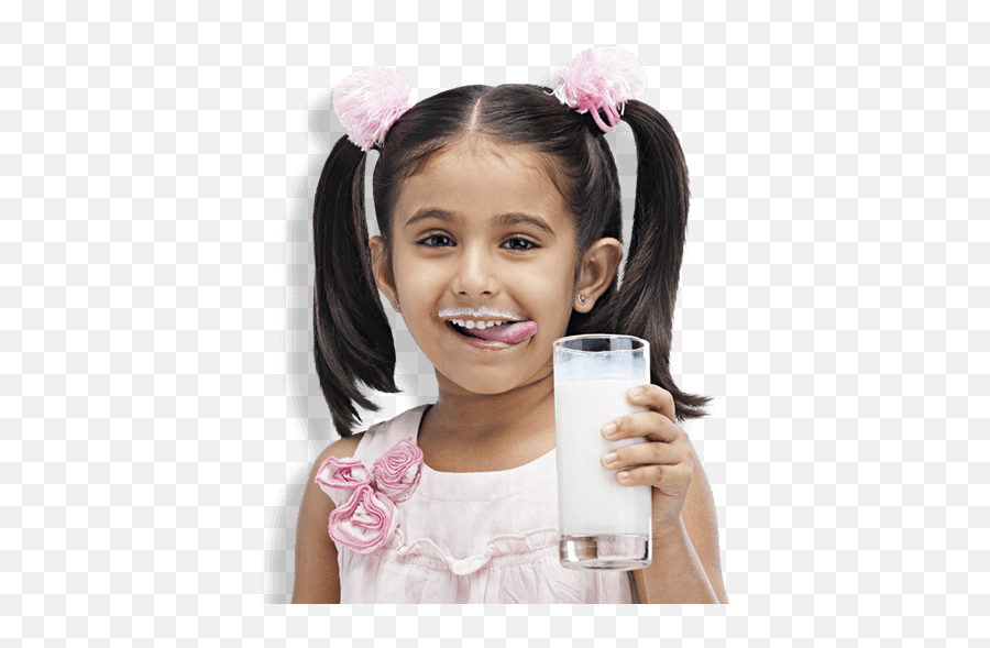 Little Girl - Girl Drinking Milk Png Emoji,Milk Transparent Background