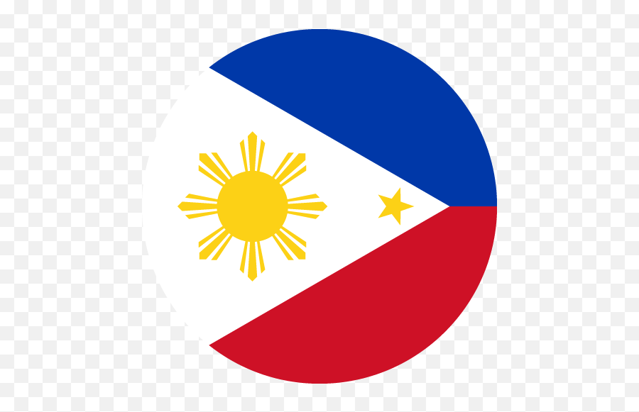Vector Country Flag Of The Philippines - Circle Vector Philippines Flag Square Emoji,Ph Logo