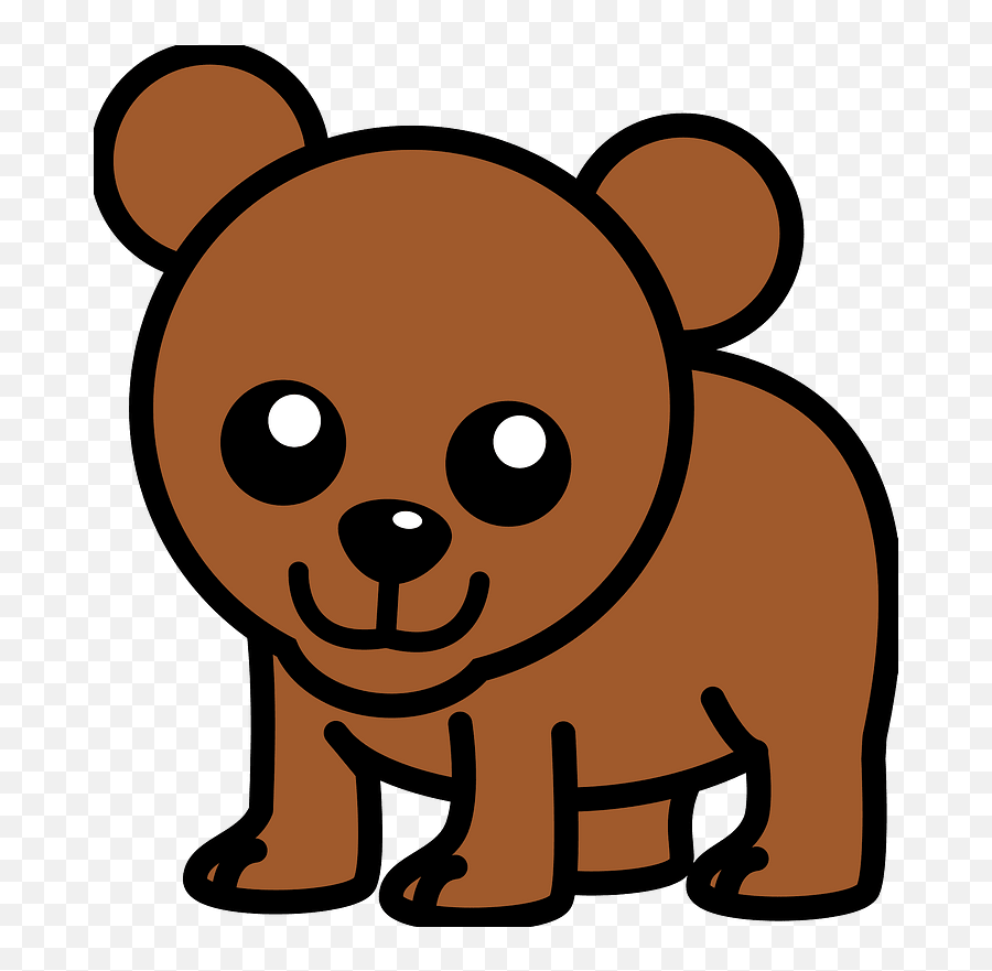 Cute Bear Clipart Free Download Transparent Png Creazilla - Baby Cute Cartoon Bear Emoji,Black Bear Clipart