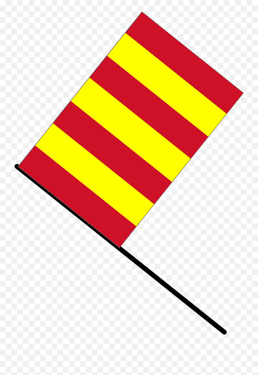 Racing Flag Png - Yellow An Red Striped Flag On F1 Emoji,Racing Flag Clipart