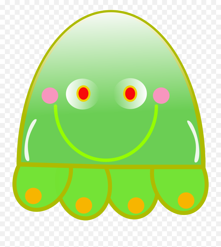 Clipart Of The Green Jellyfish Free Image - Clip Art Emoji,Jellyfish Clipart