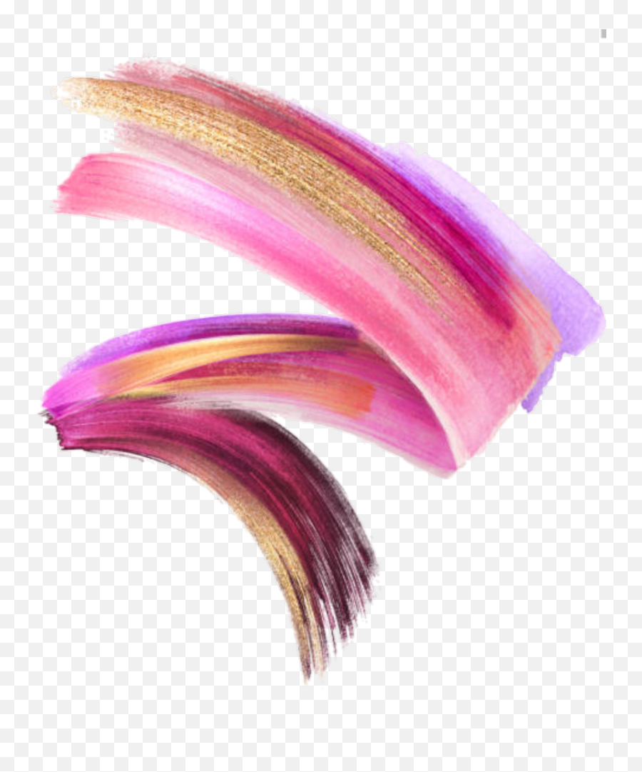 Pink Paint Stroke Png - Paint Paintstroke Frame Gold Make Up Abstract Emoji,Watercolor Stroke Png