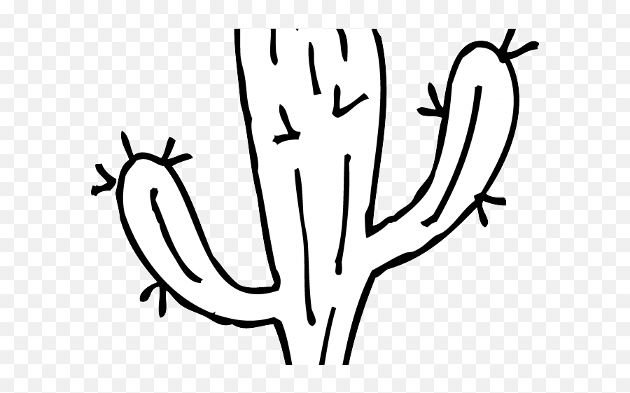 Whit Clipart Cactus - Cactus Clipart Black And White Png Dot Emoji,Cactus Jack Logo
