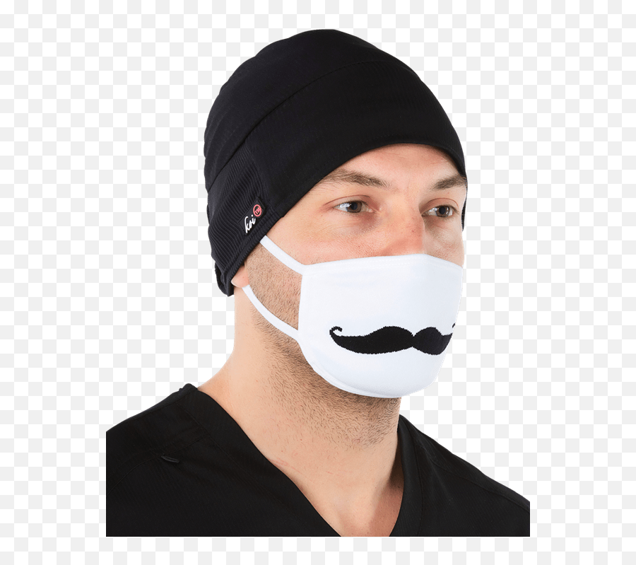 Koi Mustache Face Mask Surgical Masks - Mustache Face Mask Face Masks With Mustache Emoji,Face Mask Clipart