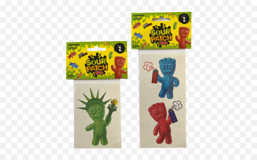 Sour Patch Kids Tattoos - Graffiti U0026 Statue Of Liberty Set Of 2 Emoji,Statue Of Liberty Transparent Background