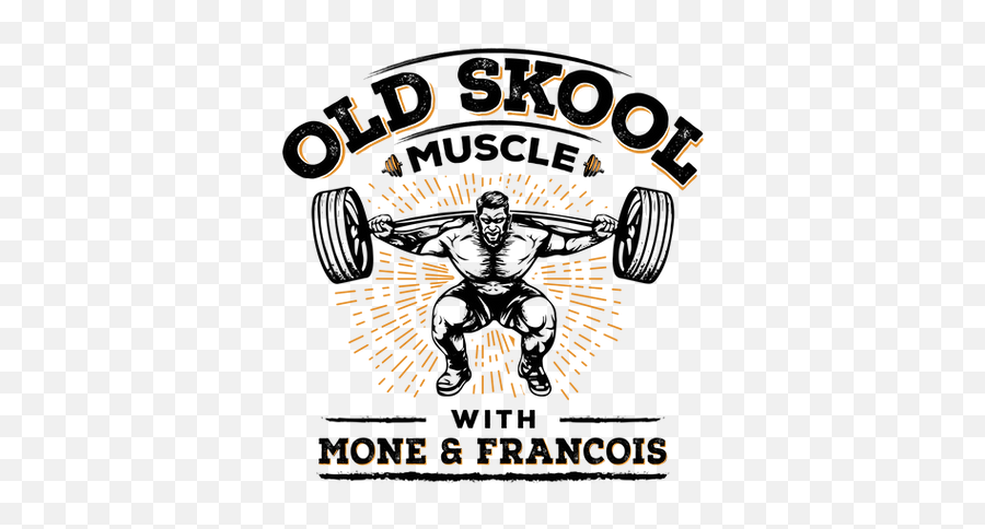 Old Skool Muscle Emoji,Weightlifting Logo