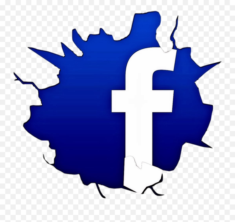 Analyze - Cracked Facebook Logo Clipart Full Size Clipart Emoji,Facebook Symbol Transparent