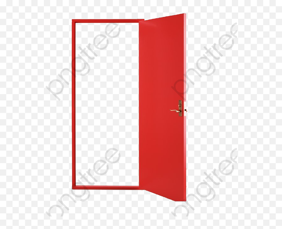 Door Clipart Open - Open Red Door Transparent Png Download Emoji,Door Open Png