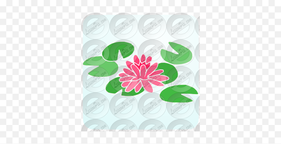 Water Lily Stencil For Classroom Therapy Use - Great Water Emoji,Lily Pad Flower Clipart