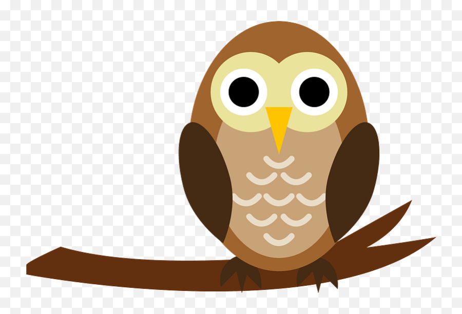 Owl On Branch Clipart Free Download Transparent Png Emoji,Free Owl Clipart