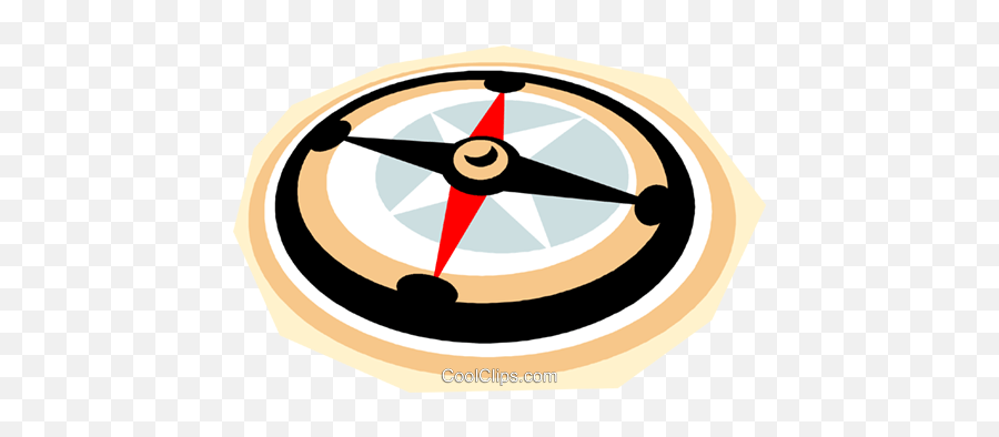 Compass Symbol Royalty Free Vector Clip Art Illustration Emoji,Compass Clipart Free