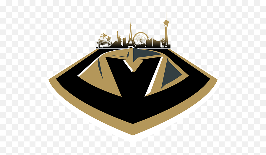 Vegas Golden Knights With Skyline - Language Emoji,Golden Knights Logo