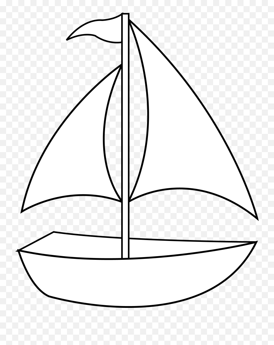 Free Clip Art - Boat Clipart Black And White Emoji,Boat Clipart