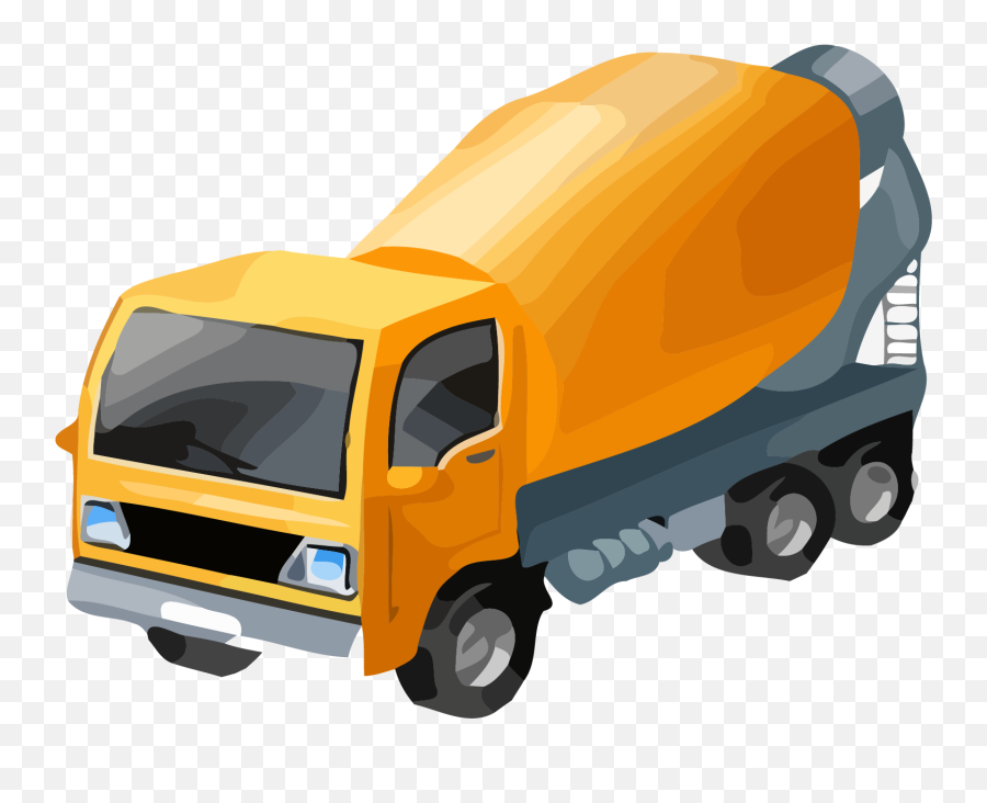 Cement Truck Mixing Basic Blue Clipart Emoji,Cement Truck Clipart