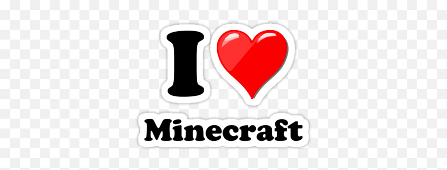 I Heart Minecraft - Sticker Oregon Pictures Big Sky Emoji,Minecraft Heart Png