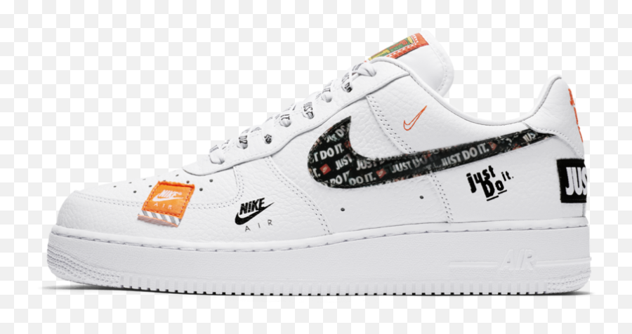 Air Force One White Nike Shoes Transparent Background Png - Nike Just I Do Emoji,Nike Png