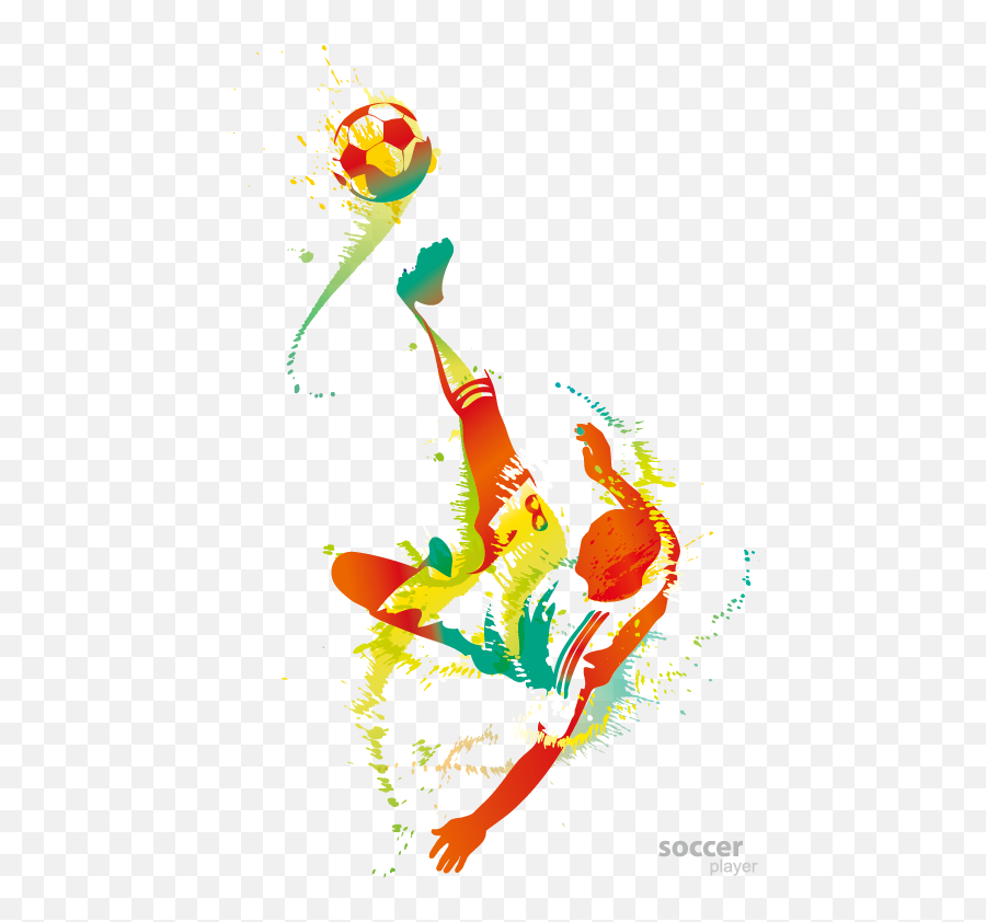 Download Player Football Footballer Template Kick Free Png Emoji,Kick Clipart