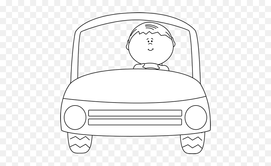 Cars Clipart School Picture 329828 Cars Clipart School - Kid In Car Clipart Black And White Emoji,Cars Clipart