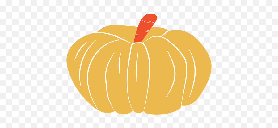 Flat Yellow Pumpkin - Fresh Emoji,Pumpkin Transparent