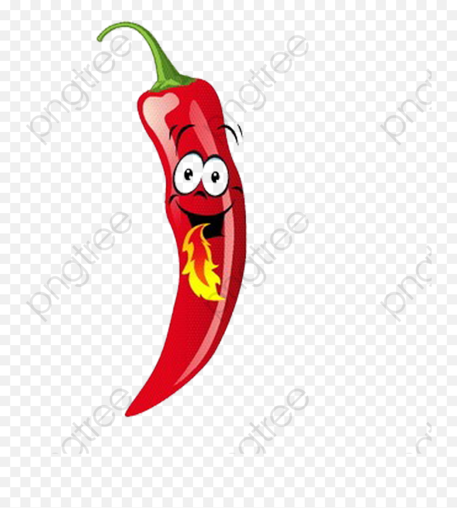 Picture - Red Cartoon Clipart Chili Emoji,Chili Clipart
