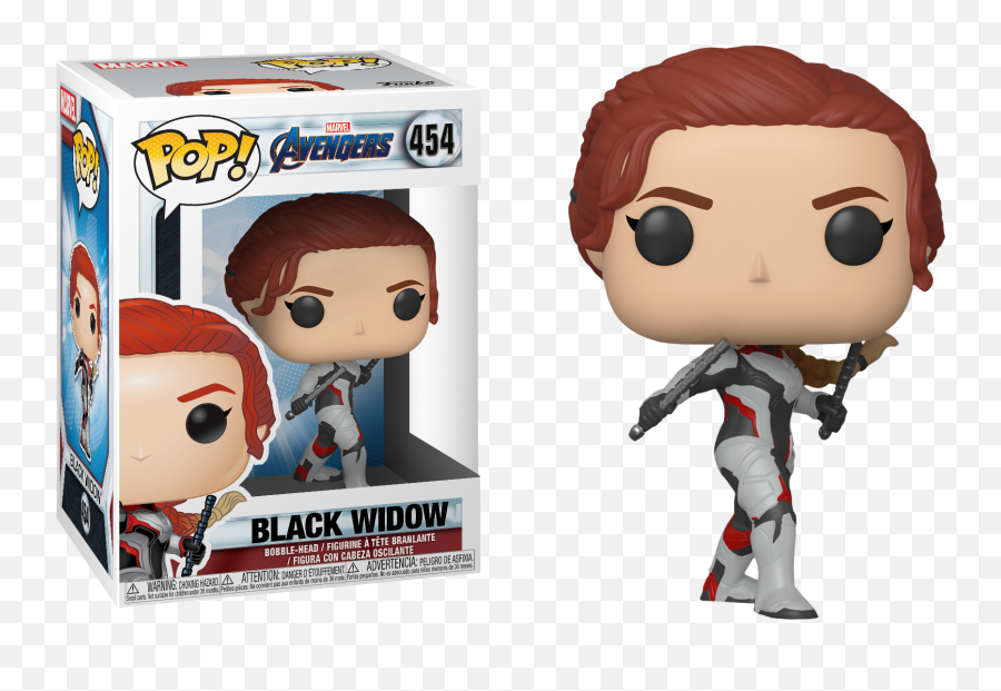 Funko Pop Avengers 4 Endgame - Black Widow In Team Suit 454 Figurine Pop Black Widow Emoji,Black Widow Png