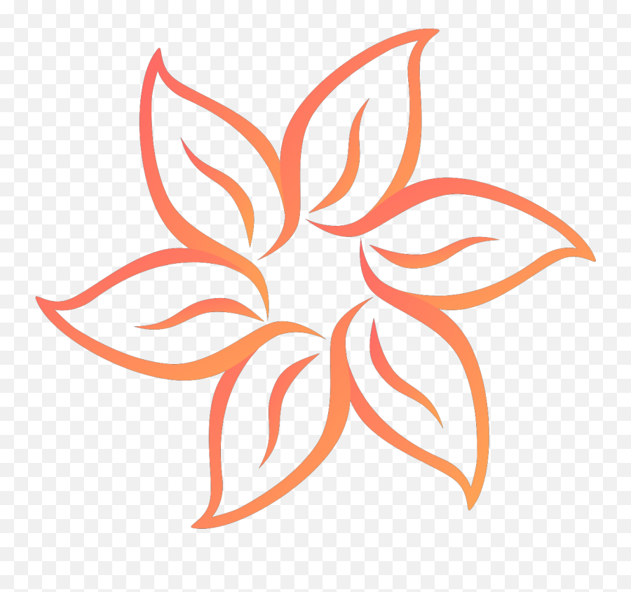Flower Dark Coral Svg Vector Flower - Design Easy For Drawing Emoji,Coral Clipart