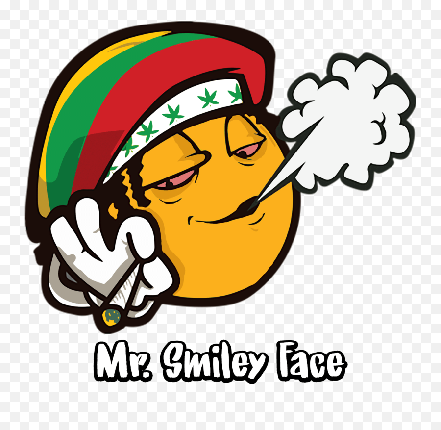 Mr Smiley Face - Marijuana Emoji,Smiley Face Transparent