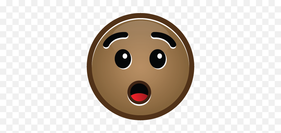 Download Hd Surprise - Brown Emoji Sad Face Transparent Png Emoji Brown,Sad Face Transparent