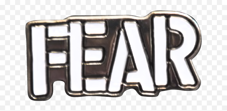 Fear Logo Enamel Pin - Solid Emoji,Metal Band Logo