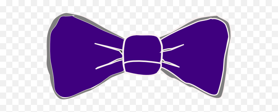 Bow Tie Purple Clip Art At Clker - Cartoon Purple Bow Tie Clipart Emoji,Bow Tie Clipart