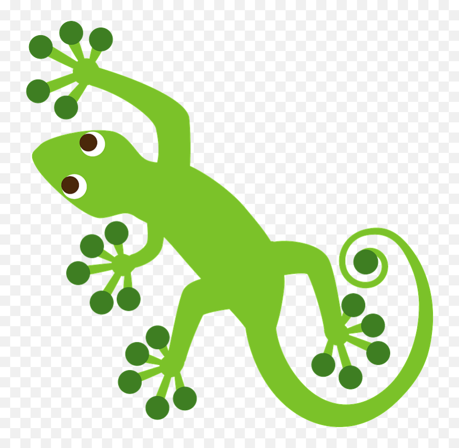 Gecko Clipart - Imagen De Lagartijas Animadas Emoji,Gecko Clipart