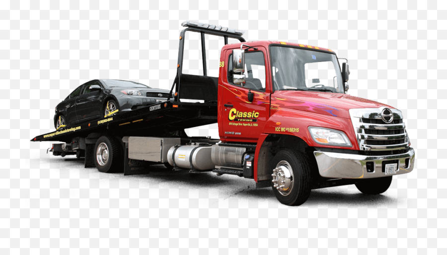 Classic Towing - Tow Truck With Car Png Emoji,Tow Truck Png
