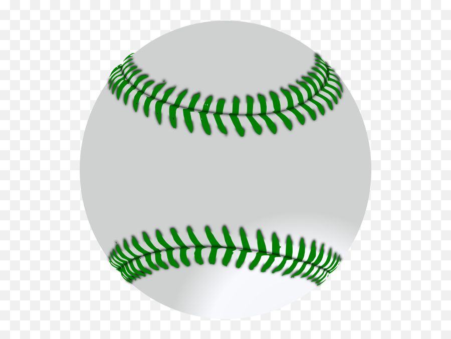 Green Baseball Clip Art At Clker Emoji,Baseball Stitches Clipart