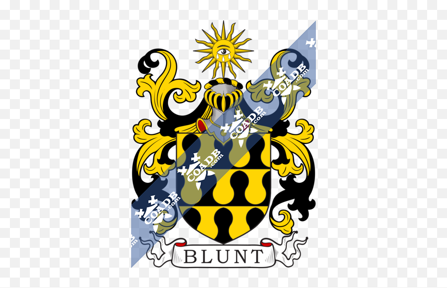 Blunt Family Crest Coat Of Arms And - Gardiner Family Crest Emoji,Blunt Png