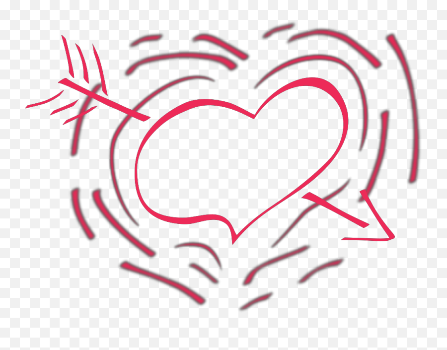 Heart Pink Arrow Valentine Svg Vector Heart Pink Arrow Emoji,Arrow Heart Clipart