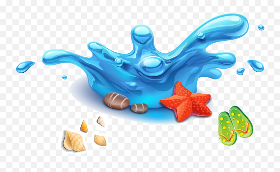 Download Summer Elements Drop Water Fundal Drops Beach Emoji,Beach Clipart Images