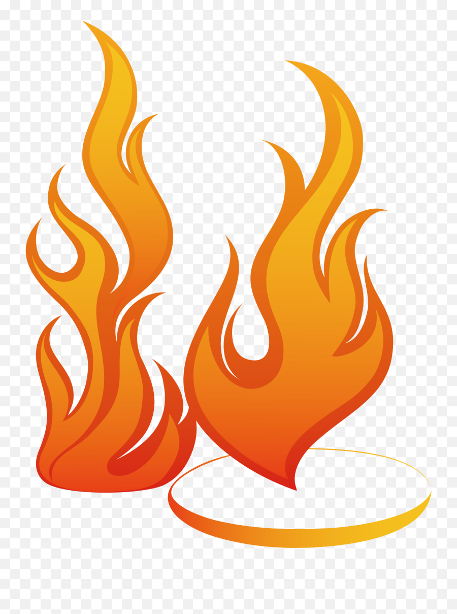 Download Hd Flame Art Png - Flame Cartoon Png Transparent Emoji,Cartoon Fire Transparent