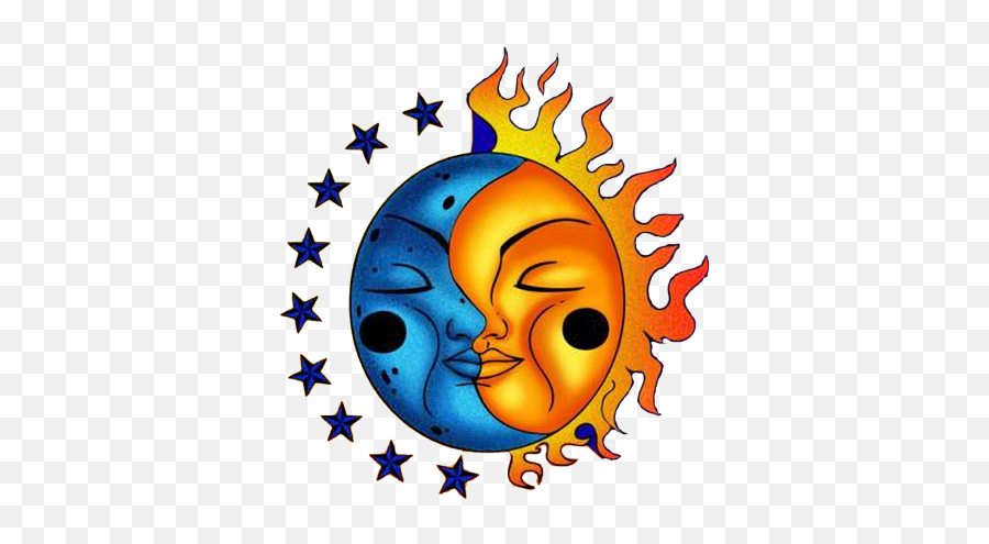 Download Cool Sun Drawings - Sun And Moon Clipart Png Image Emoji,Moon Clipart Png