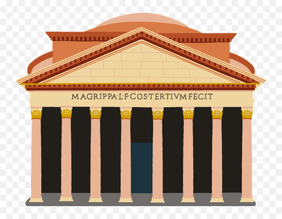 The Pantheon Clipart - Roman Temple Png Download Full Emoji,Temple Png