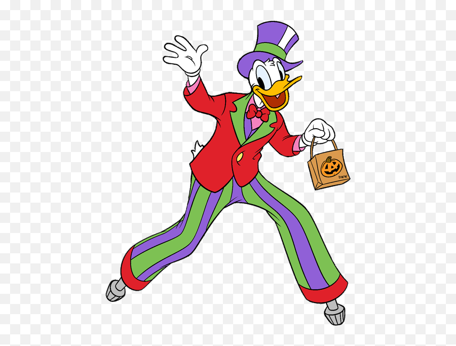 Disney Clip Art Galore Donald - Donald Duck Halloween Png Emoji,Disney Halloween Clipart