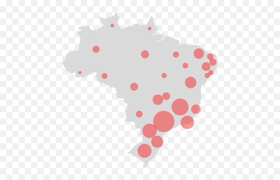 Brazil Coronavirus Map And Case Count - The New York Times Emoji,Brazil Map Png